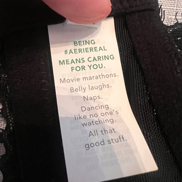 Aerie Real Power Black Lace Bra - 34DD - Picture 4 of 5